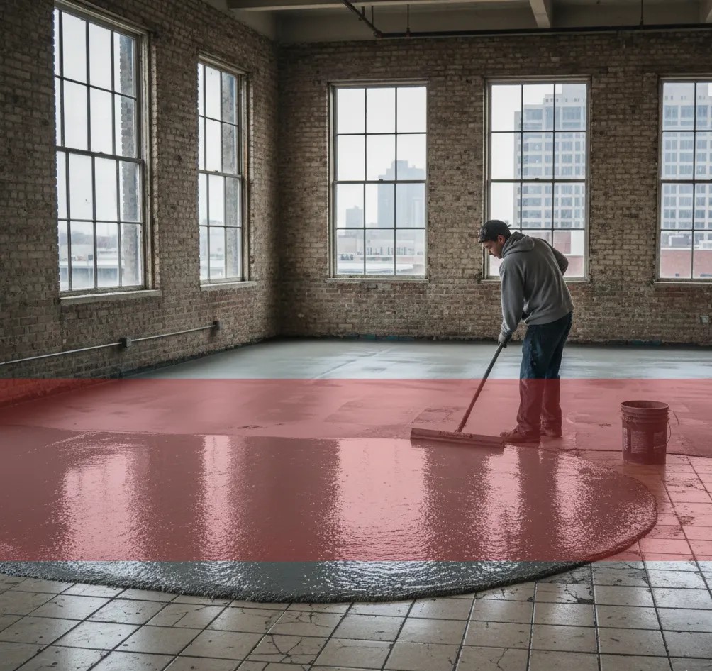 Concrete Resurfacing over Ceramic, Quarry, and Porcelain Tiles in New York City