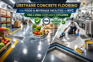 urethane concrete flooring NYC food beverage
